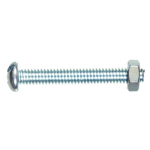 The Hillman Group 35203 Round Head Combo Machine Screw with Nut, 8-32 x 2-Inch, 50-Pack