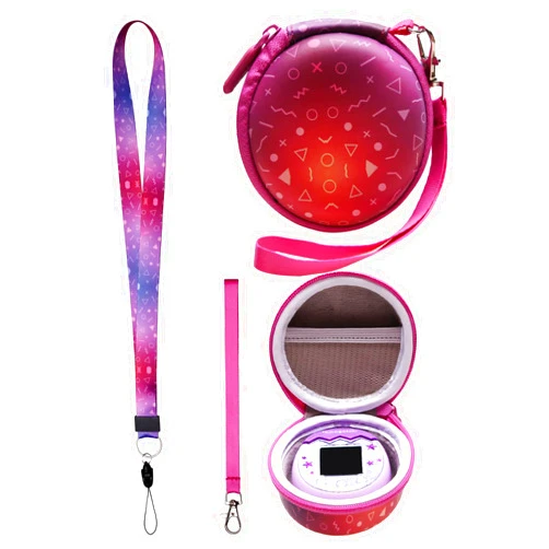 L LTGEM LTGEM Case Compatible with Tamagotchi Pix/Tamagotchi Original/Tamagotchi Nano x/Tamagotchi Hello Kitty/Tamagotchi Uni,Protective Carrying Electronic Pets Case with Lanyard Neck Strap(Purple)