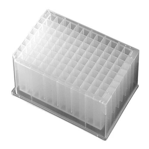 Axygen P-2ML-SQ-C Deep Well 96-Well x 2mL Assay Storage Microplate with Square Wells, Clear PP (25/Case)