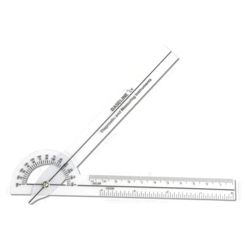 CanDo Baseline 12-1005 180 Degree Clear Plastic Pocket Goniometer, 6