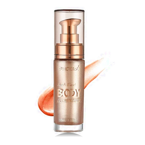 ASCOKA Liquid Highlighter Body Shimmer, Waterproof, Rose Golden, 101