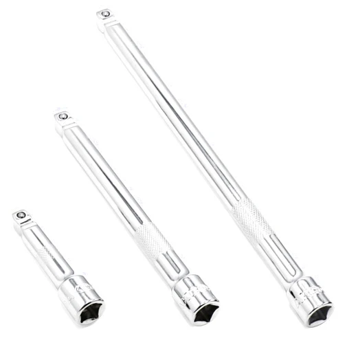 DAKCOS 3 Pieces 3/8 Inch Drive Wobble Extension Set Includes 3 6 9 Inch Extensions Premium Chrome Vanadium Steel with Mirror Finish