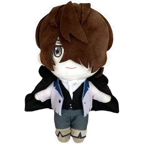 Xieyiwei Anime Plush Edgar Allan Poe/Oda Sakunosuke Soft Figure Stuffed Pillow 23cm Cute Character Throw Pillow Cushion Home Sofa Decoration for Fans