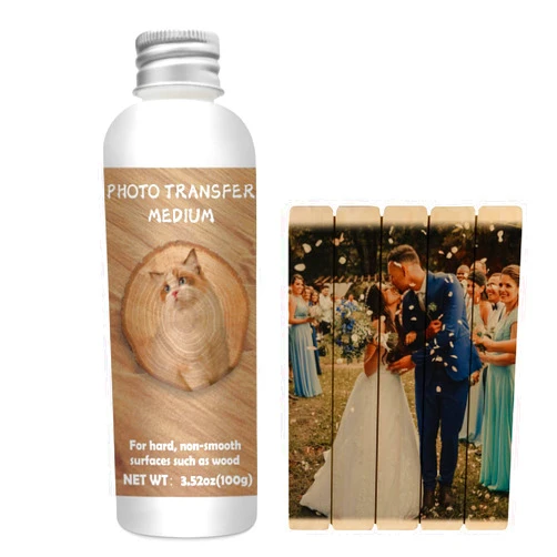 1DFAUL Photo Transfer Medium, 100g Gel Medium for Photo Transfer to Wood & Other Hard Surfaces, DIY Crafts, Home Decorations, Personalized Gifts (3.52 OZ)