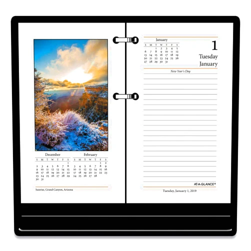 Unknown at-A-Glance E41750 Photographic Desk Calendar Refill 3 1/2 x 6 2019