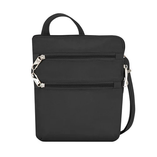 Travelon Anti-theft Classic Slim Dbl Zip Crossbody Bag
