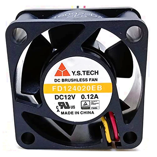 SHRISHMA FD124020EB Y.S.TECH 12VDC 0.14A 40x40x20mm 3pin Mute Cooling Fan