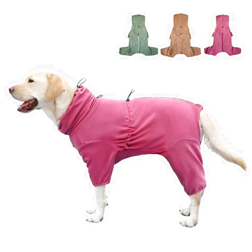 KOOGAL Pet Pajamas for Large Dogs,Extra Large Stretch, Suitable for Adult Dogs, Medium-Sized Dogs, Large Dogs Jumpsuit Four-Legged Dog Clothes, Surgical Recovery Dog Clothing. (Red Color, 4XL)