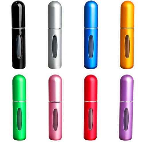 Motroce 8PCS Portable Mini Refillable Perfume Atomizer Bottle Spray, Travel Mini perfume Refillable Atomizer Container for Women Mens Small Mister Spray Bottle for Travel, 5ml/0.2oz