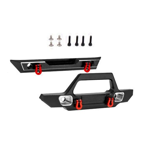 CODA RACING Aluminum Front&Rear Bumper for AXIAL SCX24 Jeep Wrangler AXI00002 1/24 RC Crawler Car