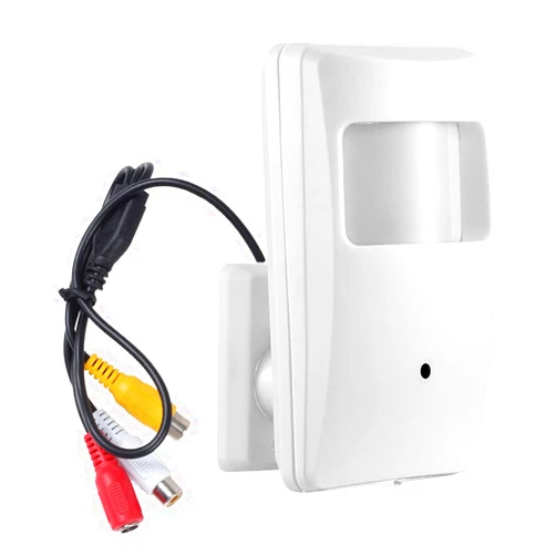 Vanxse 1/3 CCD 1000TV HD Mini CCTV Security Camera 3.6mm 90Degree PIR Housing Hidden Surveillance Camera Pinhole Lens for Home Security