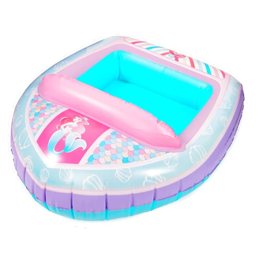 SwimWays Disney Princess Ariel Inflatable Water Boat Vehicle for Kids Ages 3+