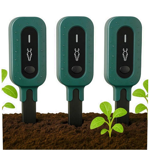 Linkstyle.life PLANTRON Afra II Smart Soil Moisture Sensor by LINKSTYLE — 3-in-1 Soil Moisture, Temperature and Luminosity Monitoring, IP67 Waterproof, Indoor/Outdoor [Requires Hub to Work] - 3Pack