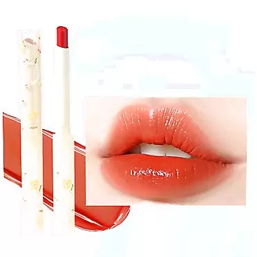 WAGA Flower Honey Jelly Lipstick,Natural Hydrating Shimmery Lip Gloss, Moisturizing Long-lasting Lip Gloss, Diamond Transparent Shimmer Hydrating Waterproof Lip Gloss 0.6g 801 # slightly sweet loquat