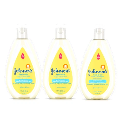 Johnson's Baby Johnsons Baby Head To Toe Wash And Shampoo 3 pack 1.7 Ounce Each
