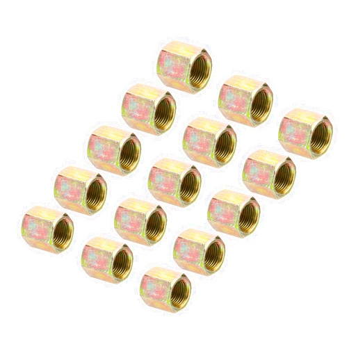 PATIKIL 1/8IP Hex Coupling Nut, 15 Pack Female Thread Connector 15mm Hexagonal Sleeve Nut Rod Bar Stud Tube Joint Hardware for Lamp Repair DIY