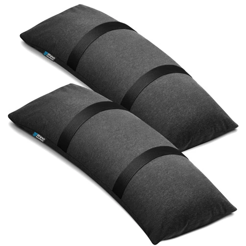 Rhino BaseMate BaseMate Umbrella Base Weights | Outdoor Fillable Sand Bags for Weight | Weatherproof Patio Furniture Weights | 2 SandBags for 49 lb. | Arched Sand Bags to Hold Down Umbrella Stand & Outdoor Furniture