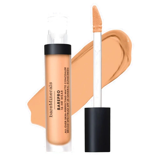 bareMinerals BAREPRO 16HR All Over Skin-Perfecting Natural Matte Concealer Mineral SPF 25 with Niacinamide, Conceals Dark Spots, Blemishes + Dark Circles, Longwear Mineral Matte Complexion