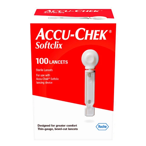 Accu-Chek Softclix Diabetes Lancets for Diabetic Blood Glucose Testing (Pack of 100) (Packaging May Vary)