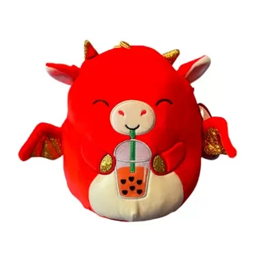 Squishmallows Official Kellytoy Plush 8 Inch Squishy Soft Plush Toy Animals (Baiden Dragon (Boba Tea))