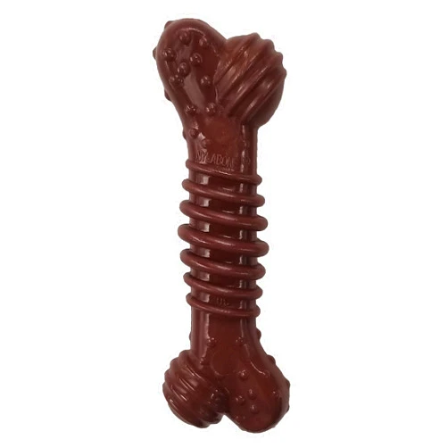 Nylabone Textured Dental Bone Power Chew Toy for Dogs, Dog Toys for Aggressive Chewers, Flavor Medley Flavor, Medium - Up to 35 lbs, 1 Count