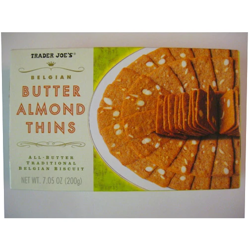 Trader Joe's 2 Packs Trader Joe's Belgian Butter Almond Thins 7.05 oz