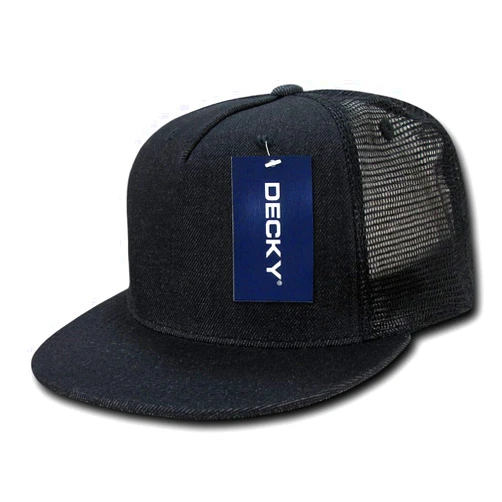 DECKY 5 Panel Denim Trucker Hat