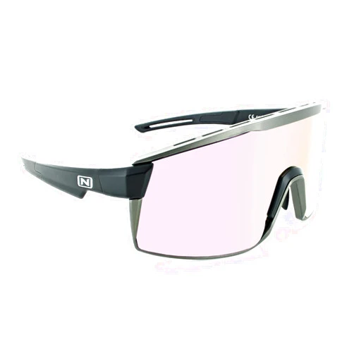 Optic Nerve FIXIEMAX ZALDAINGEROUS COLLECTION Polarized Shield Sunglasses for Men & Women, Zaldaingerous Edition with Black Frame, Pink/Silver Reflective Lens