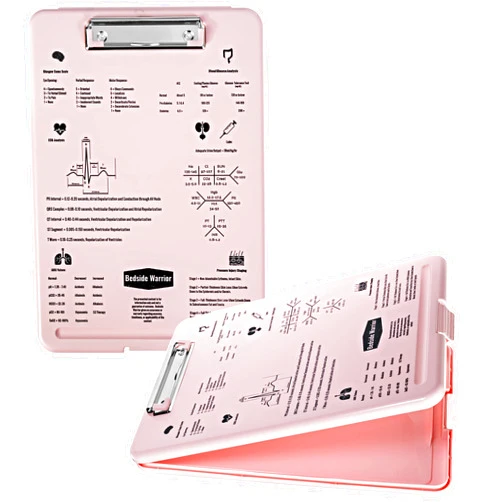 Bedside Warrior Nursing Clipboard with Storage – Clipboard Nursing Organization - Heat-Stamped Cheat Sheet - This Nurse Clipboard with Storage and Nursing Clip Board is Perfect for Nursing School!