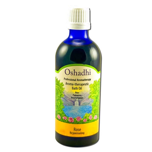 Oshadhi Therapeutic Bath Oil Rose 100 ml Skin Care Oils