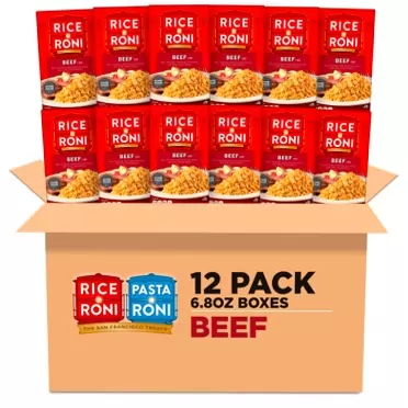 Quaker Rice A Roni, Beef, 6.8oz Boxes (12 Pack)