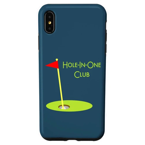 Funny Novelty Golf Gifts 3DFX iPhone XS Max Hole In One Club Fun Golfing Design Golf Ball In Golf Cup Case