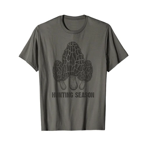 Funny Gifts for Mushrooms Hunters Morel Mushroom Hunting Season funny morchella foraging gift T-Shirt