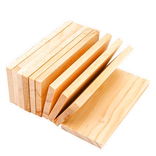 BuleVina 10 Pieces 10x4cm Natural Pine Unfinished Wood Blocks Rectangle Board for Paintings, Wooden Panels Plank, Blank Boards for Laser Engraving, DIY Art Crafts, Architectural Models, Dollhouse Accessories