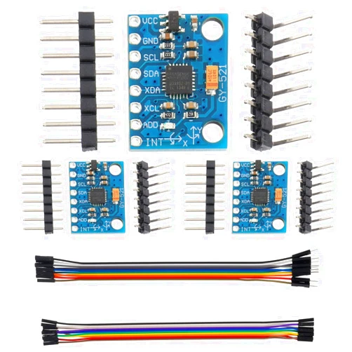EPLZON 3pcs MPU-6050 GY-521 MPU6050 3 Axis Accelerometer Module 6 DOF Gyroscope Sensor Module 16 Bit AD Converter Data Output IIC I2C for Arduino