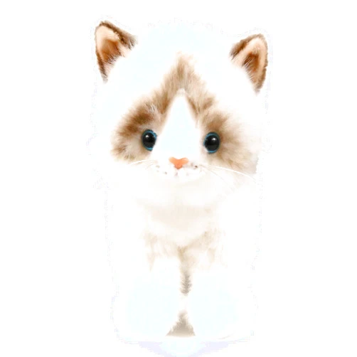 Ice King Bear Little Ragdoll Cat Stuffed Animal Kitten Plush Toy (Standing)