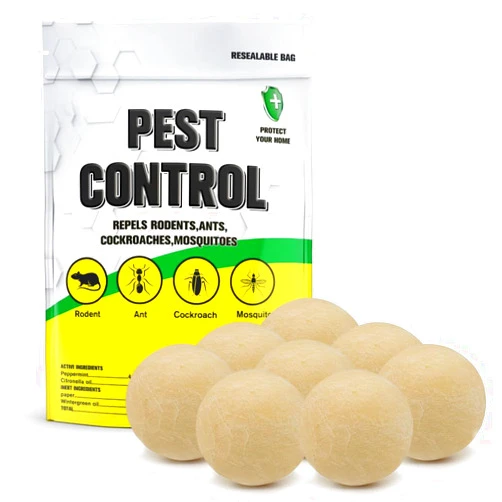 JYEVEWA Pest Control Balls, Mice Repellent, High-Strength Mouse Repellents Peppermint, Rat Repellent, RV Mouse Deterrent Repels Rodents,Spiders,Roaches,Ants,Moths & Other Pests,Mice Control-8 Balls/Bag