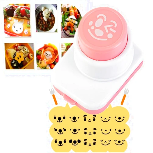 ZENGWEIMING Cartoon Rice Ball Molds DIY Smiling Face Shape Sushi Maker Mould Seaweed Cutter Rice Ball Kitchen Bento Decoration