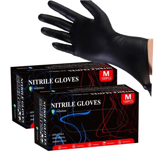 PROMEDIX P Nitrile Gloves, 4mil-Gloves Disposable Latex Free, Disposable Gloves for Household, Food safe