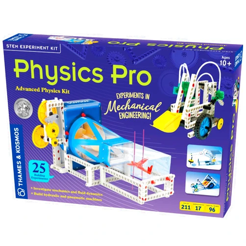 Thames & Kosmos Physics Pro (V 2.0) Science Kit | 96 Page Color Manual | 31 Experiments | Advanced Physics Education Kit | Parents' Choice Silver Award Winner