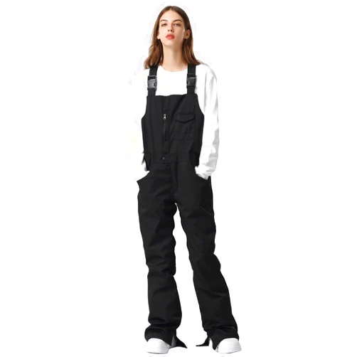 SEARIPE Womens Ski Pants Waterproof Ski Bibs Women Insulated Snow Bibs Adjustable Overalls Ripstop Snowboard Pant