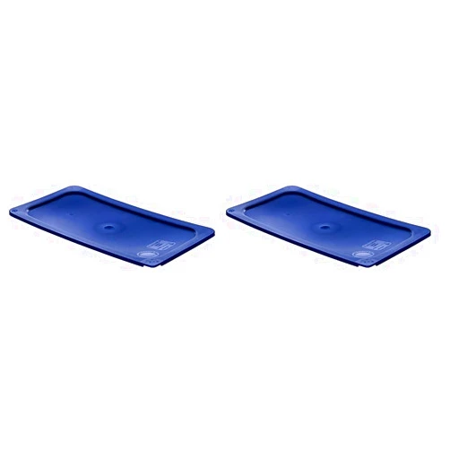 Carlisle FoodService Products 3058060 Smart Lids Third Size Polyethylene Lid, Dark Blue (Pack of 2)