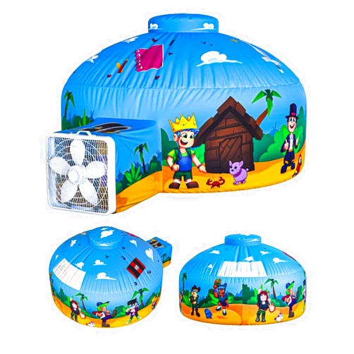 Skywin Air Tent for Kids (77” x 50”) Builds in 30 Sec, Toddler Tents Indoor for Imaginative Play, Spacious Kids Forts Indoor Playhouse for Boys & Girls Ages 3-14 (Fan Not Incl) (Blox Fortress)