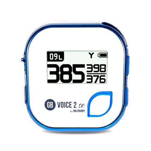 Golf Buddy Voice 2 Talking GPS Rangefinder, Long Lasting Battery Golf Distance Range Finder, Easy-to-use Golf Navigation for Hat Voice 2 SE (Long Battery)_Blue