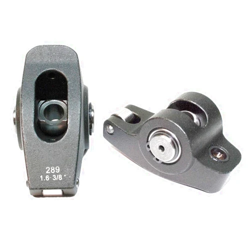PRW INDUSTRIES, INC. PRW Rocker Arm, Pro Billet, 3/8 in Stud Mount, 1.60 Ratio, Full Roller, Aluminum, Black Anodized