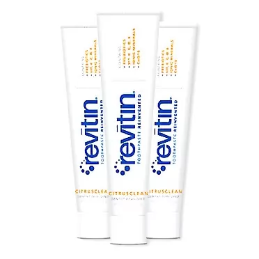 Revitin Natural Toothpaste and Prebiotic Oral Therapy - Pack of 3 2.7 Ounce (Pack of 3)