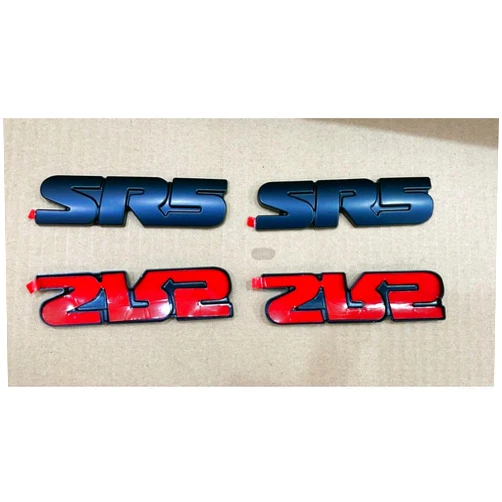 RWHAO 2pcs FORToyota 4RUNNER, Tundra, Tacoma SR5 Black Emblem Overlay Original OEM Parts (2pcs-SR5)