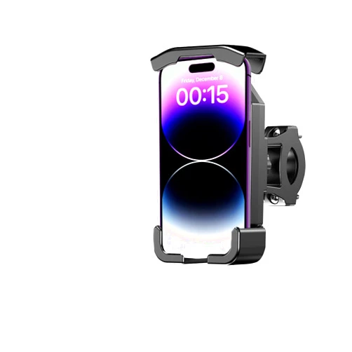 AUSXARON Bike Phone Holder, Motorcycle Phone Mount - 360° Rotatable Bike Motorcycle Scooter Handlebar Cell Phone Clamp, Quick Install Phone Clip Compatible with 4.2