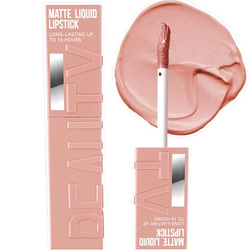 Rosarden Liquid Matte Lipstick, Smudge Proof Lipstick, Nude Lipstick, Waterproof Long Lasting Creamy Lip Gloss for Women, No Sticky Lip Stick, Neutral Lipstick for Girls