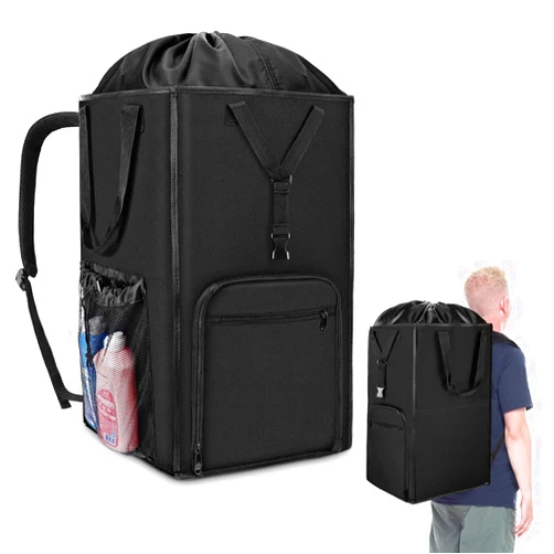DEGUM Laundry Bag Backpack, 2 in 1 Extra Large Laundry Hamper Basket for College Dorm Room Essentials